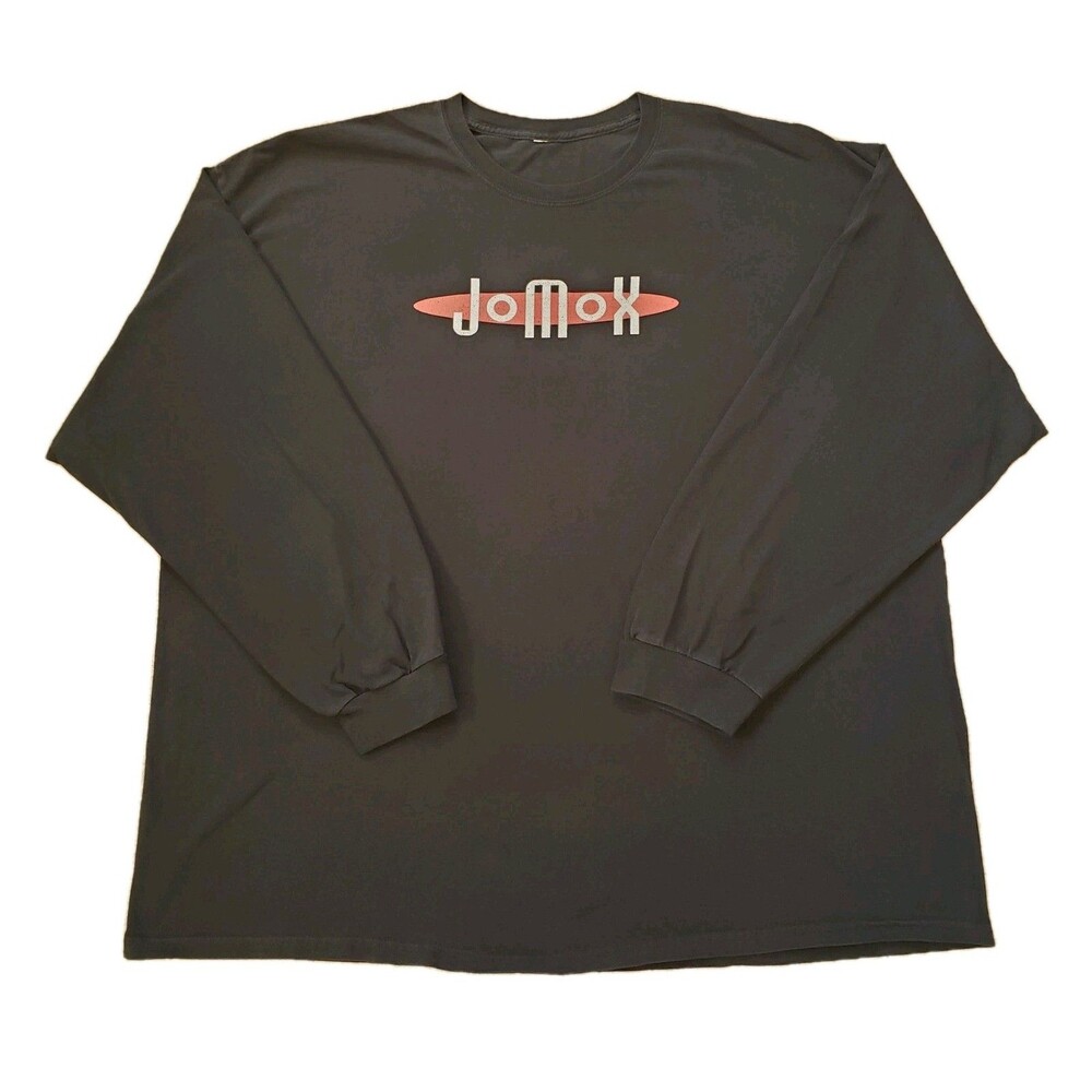 Vintage 00s JoMoX Berlin Sz 2XL Mens Black Long Sleeve Shirt Elektronische Musik